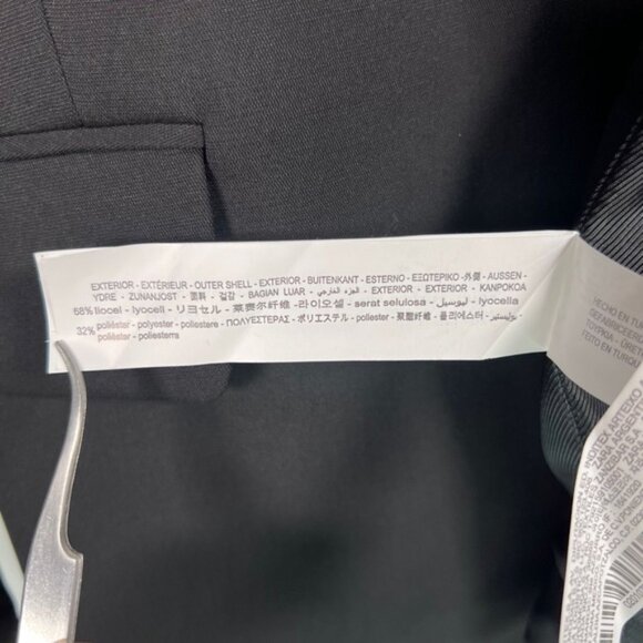 NWT ZARA BASIC Lined 2 Front Button Shoulder Pads Back Slit Blazer 2010/750 Sz M - Picture 16 of 16